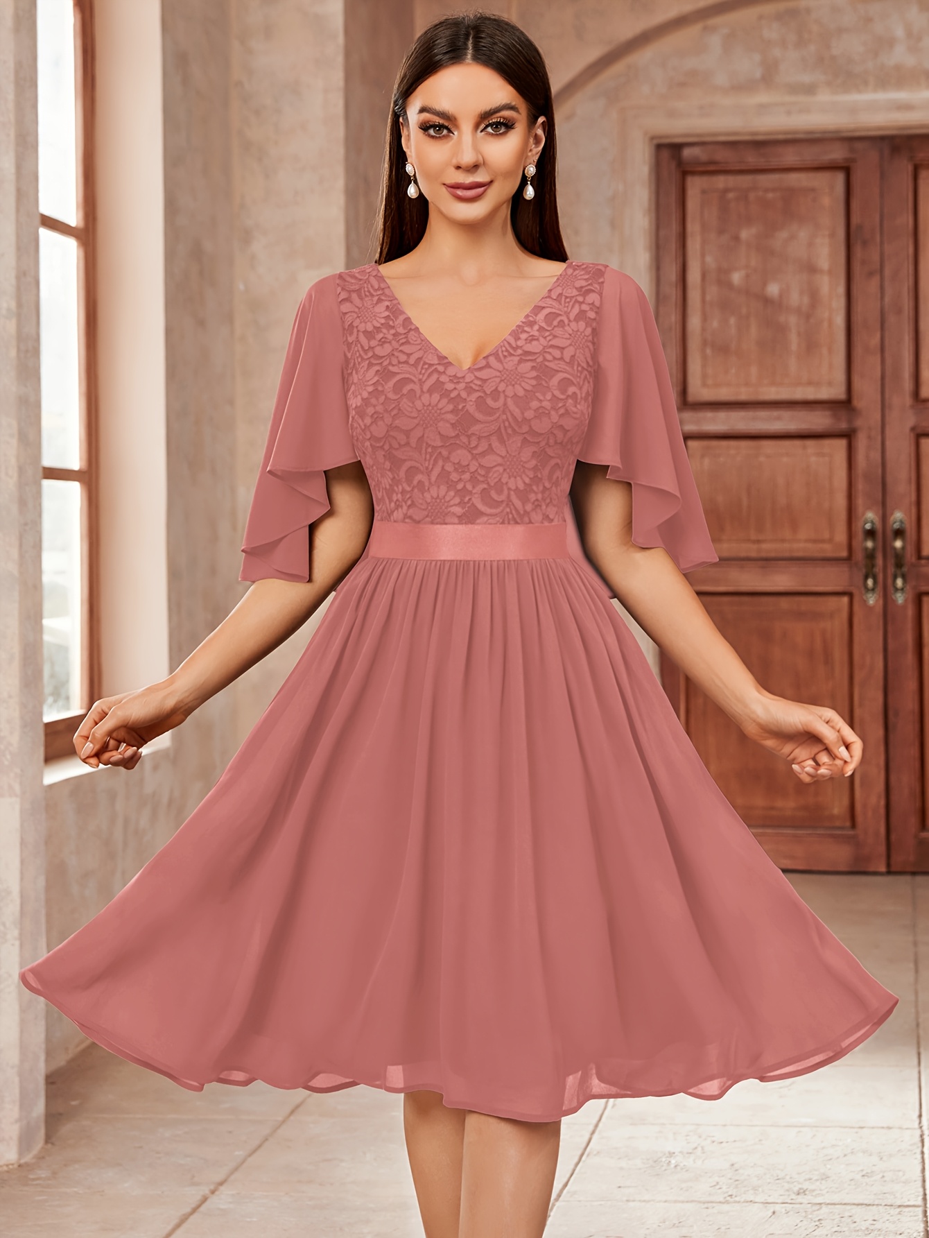 Prom floral summer maxi chiffon dresses 5032