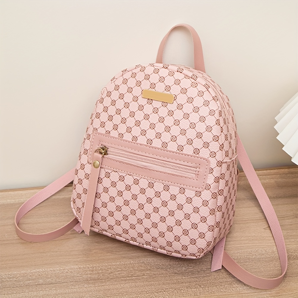 1pc chic womens backpack sequin accents polka dot print - Temu display picture 1