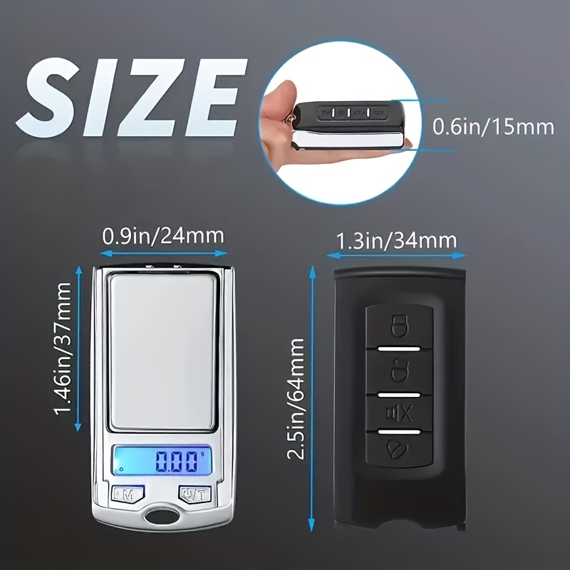 portable   scale 200g 0 01g precision mini electronic scale suitable for jewelry and food featuring a keychain design and battery 3