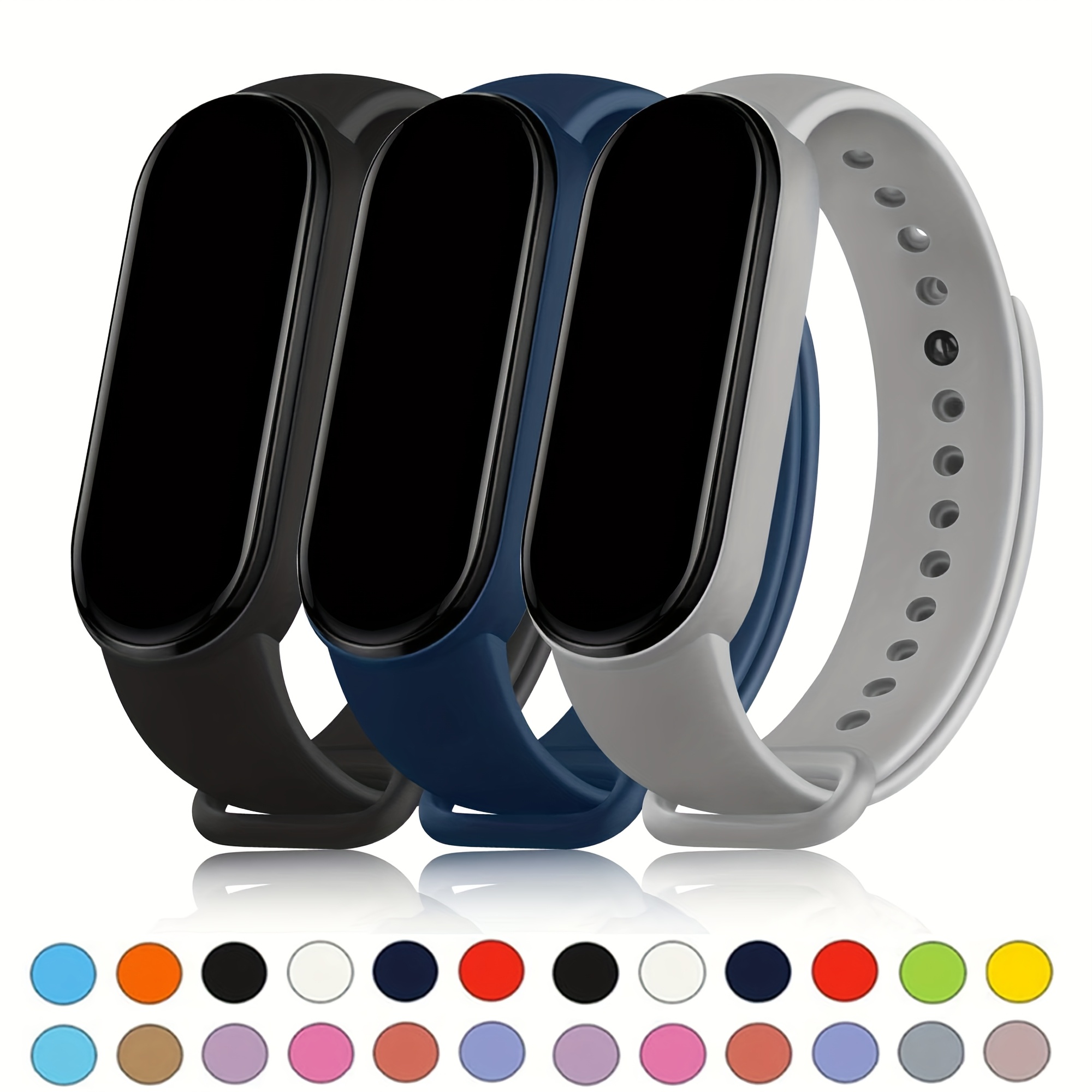 xiaomi   3 4   9 silicone strap replacement sport watch wristband with tang   clasp durable flexible no battery required 0