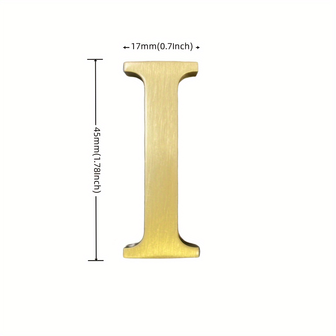 Selbstklebende Buchstaben & Zahlen Aus Messing – 3 Zoll (76 Mm), Für Hausschilder, Glänzend