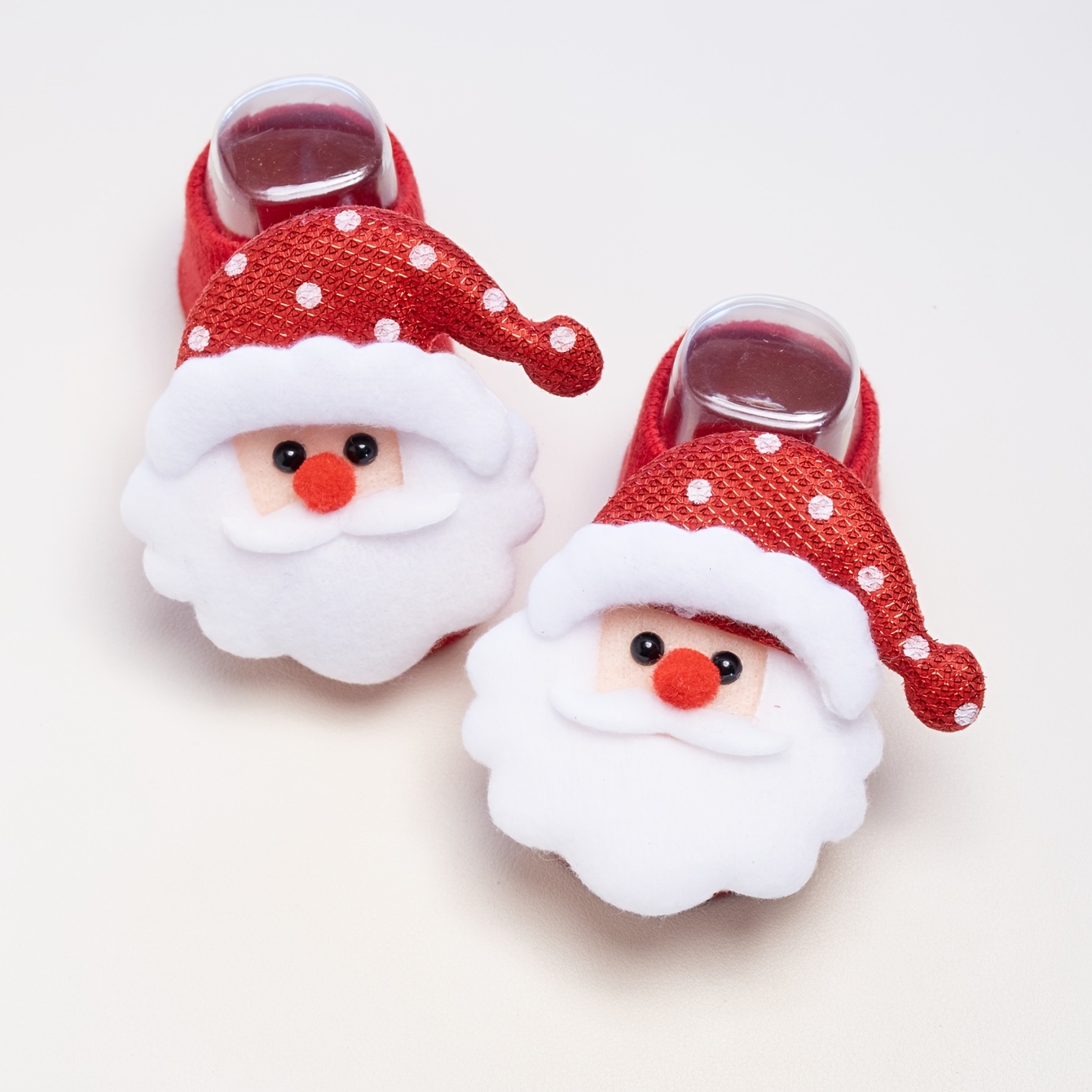 TEMU 1 Pair Of Cute Christmas Socks, Baby Santa Claus Boat Socks, Non-slip Reindeer Boat Socks For Christmas