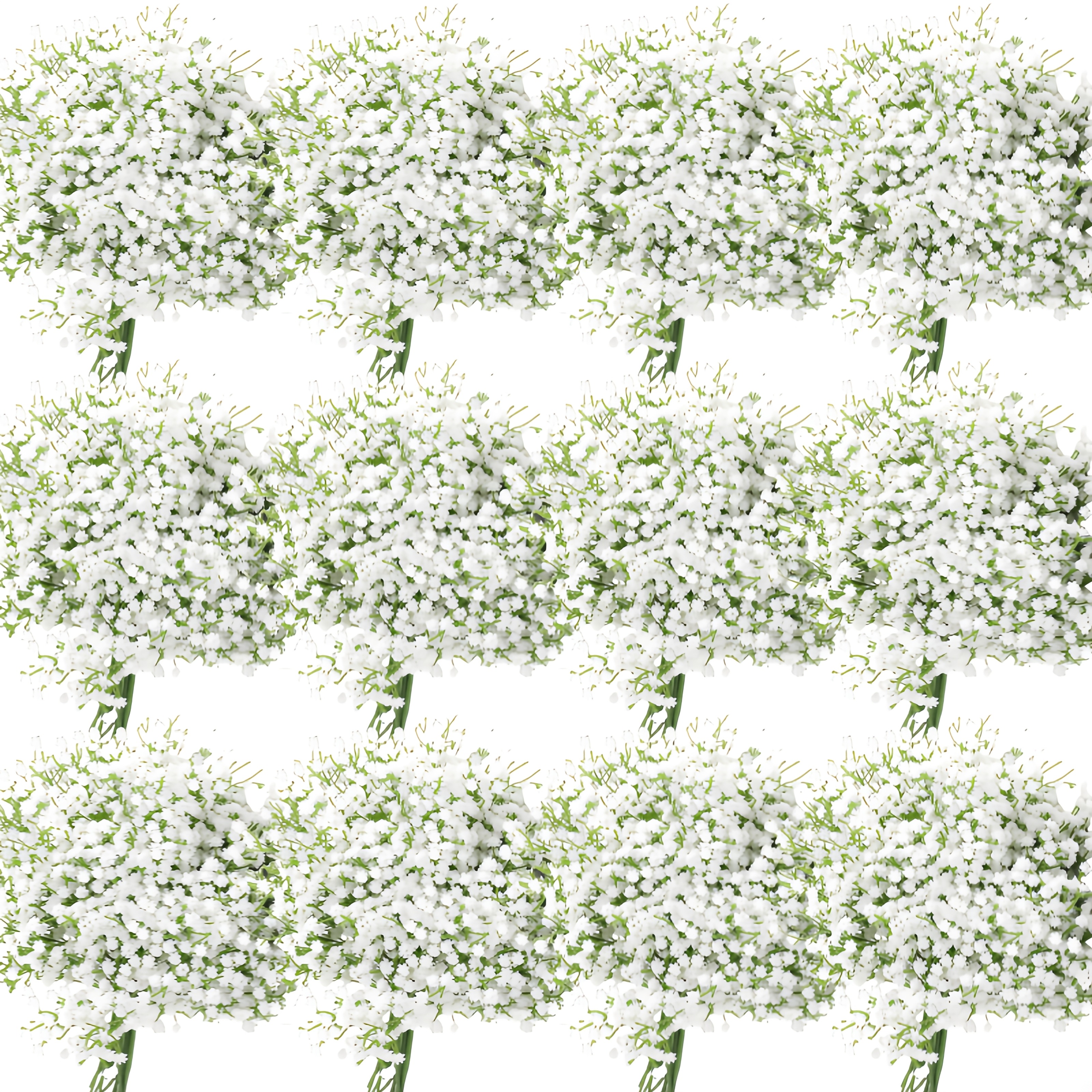 3600 flowers 120 bundles of high end uv resistant artificial baby breath flowers artificial white gypsophila suitable for decoration in   types of rooms for weddings birthdays indoor and outdoor events