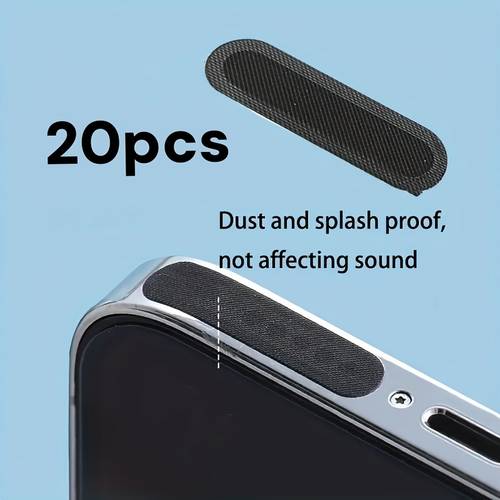 20pcs black nylon dust nets for mobile phone speakers fit no electronics battery needed protective cover for speaker dust net protective netting flexible netting