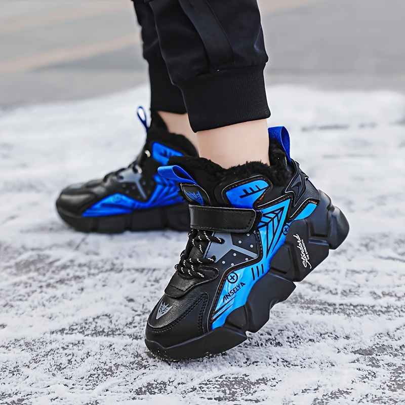 Jongens Sneeuwlaarzen met Dikke EVA Zolen en Pluche Voering, Jongens Casual Schoenen