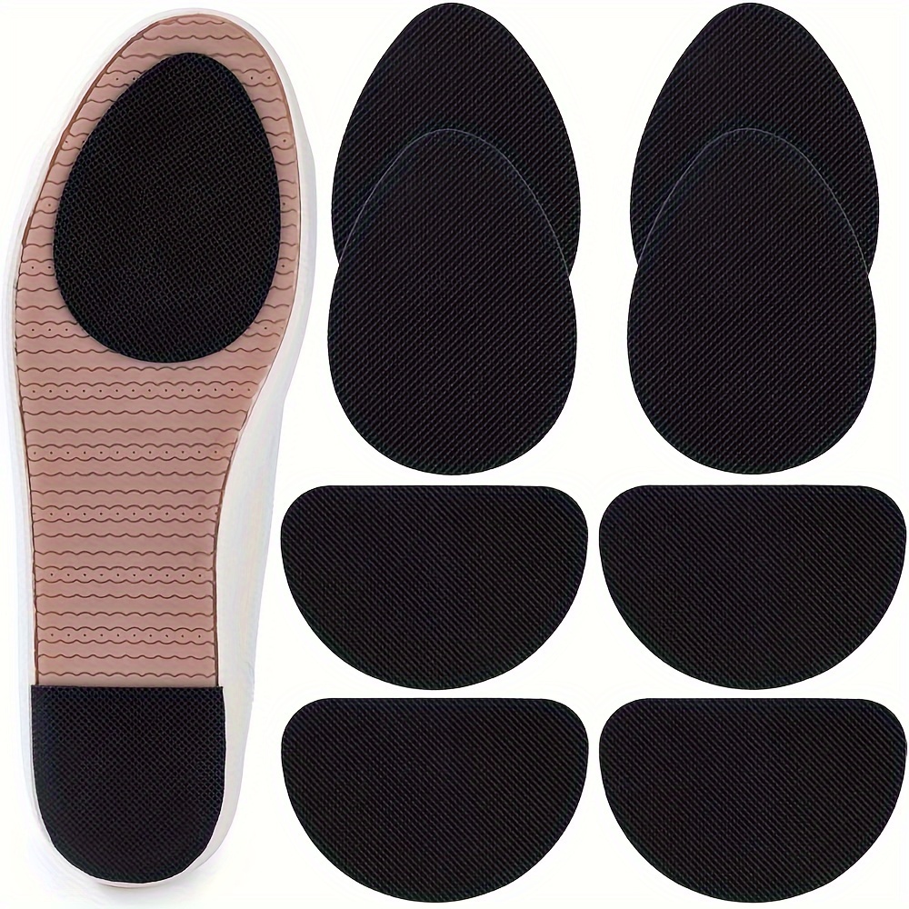 

8-pack Non-slip Shoe Pads, Self-adhesive Silicone Protectors, Grip Shoe Stickers For Men And Women - Footwear Traction Inserts Shapes