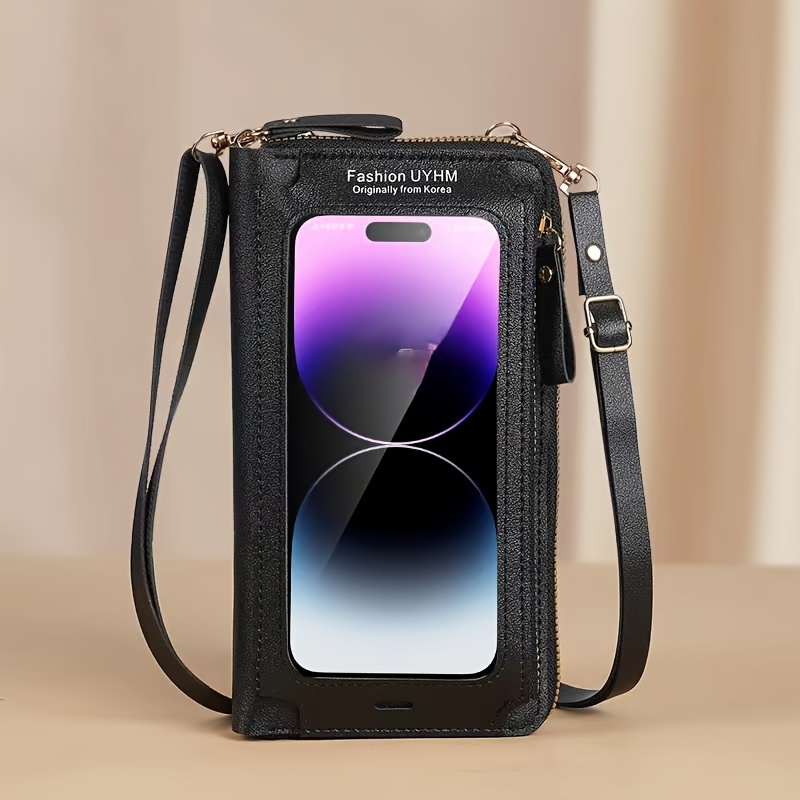 

New Simple Multifunctional Shoulder Bag Versatile Clear Mini Wallet Mobile Phone Bag Touchscreen Mobile Phone Bag Women's Crossbody Anti-theft Bag