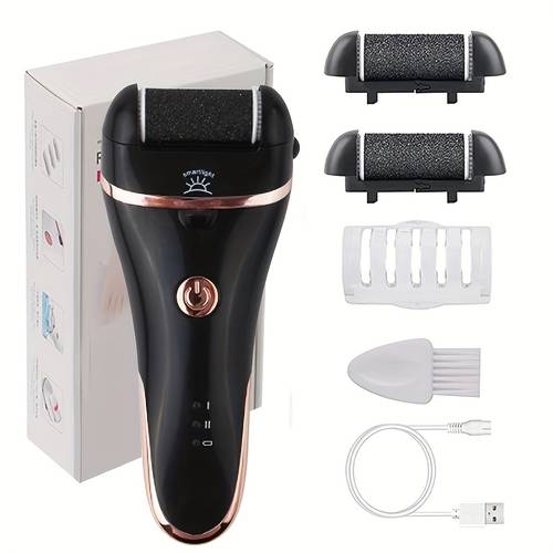 electric callus remover electronic file pedicure tool rechargeable portable electric healing tissue remover professional care ideal gift for dry cracked hard skin
