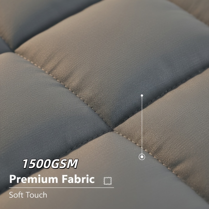 Extra Thick Mattress Topper Measuring 10Cm/4 Inches, Featuring Deep Soft Quilted Microfiber And Elastic Straps, Breathable Design Suitable for Single, Double, King, And Super King UK Bed Sizes, Available in White, Grey, And Blue