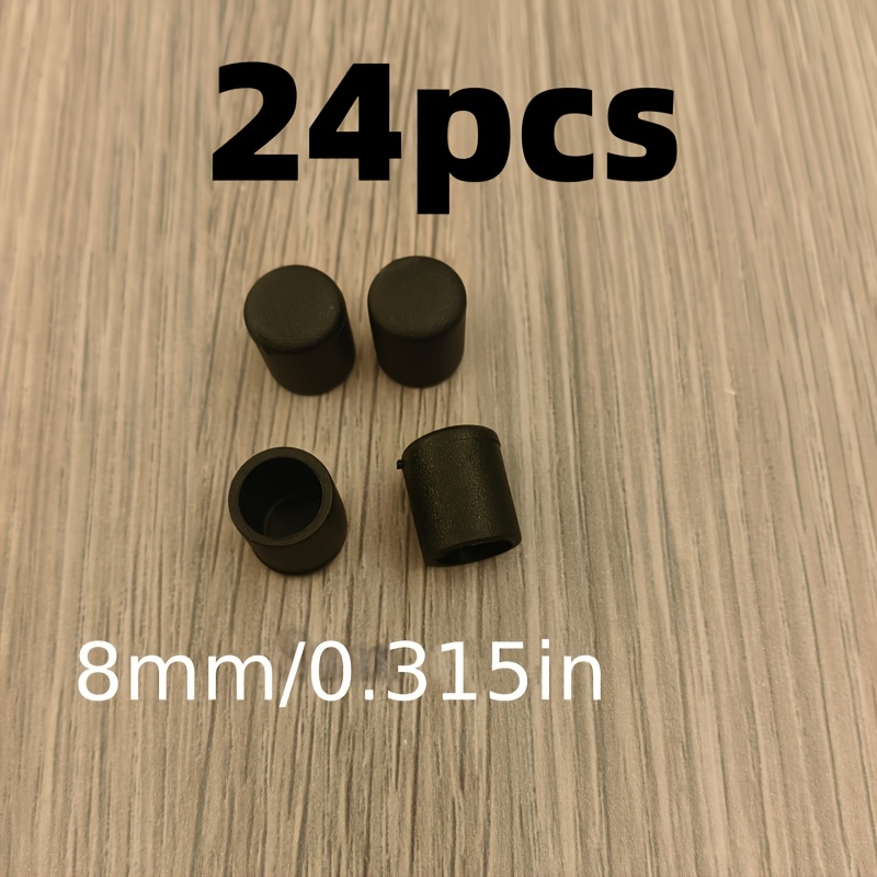 TEMU 24 piezas de tapas de goma antideslizantes y resistentes a los arañazos para patas de silla, con diseño para una protección estable. Adecuadas