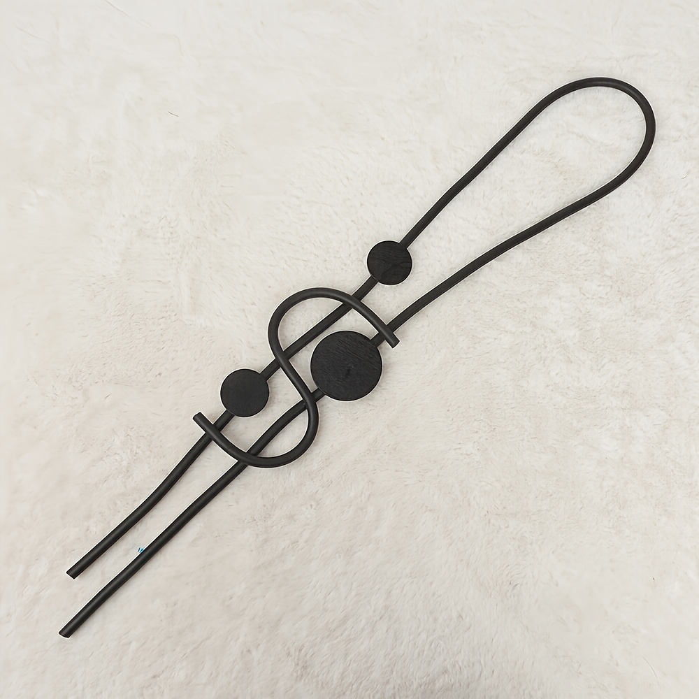 Abstract Geometric Design Necklace, Niche Punk Style
