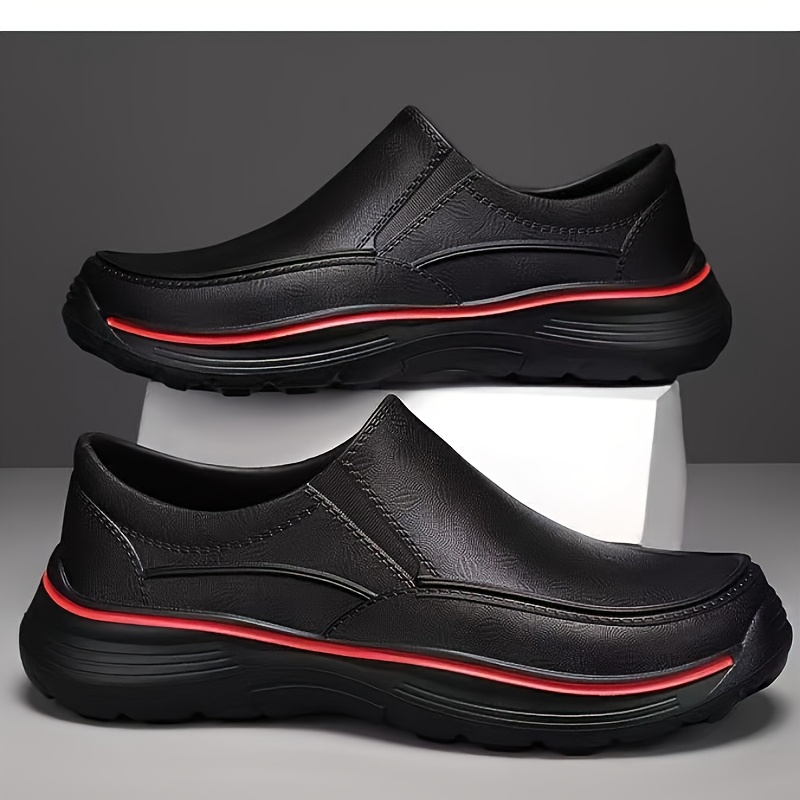 1pc molded border plus size platform mens business formal everyday casual high quality lightweight shoes
