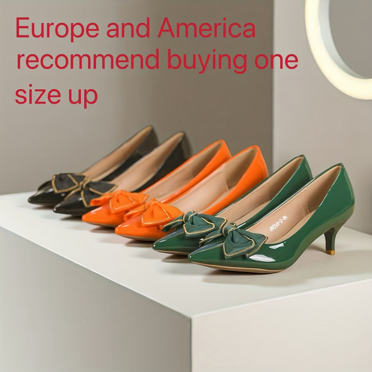 orange dress shoes sold on Temu United States