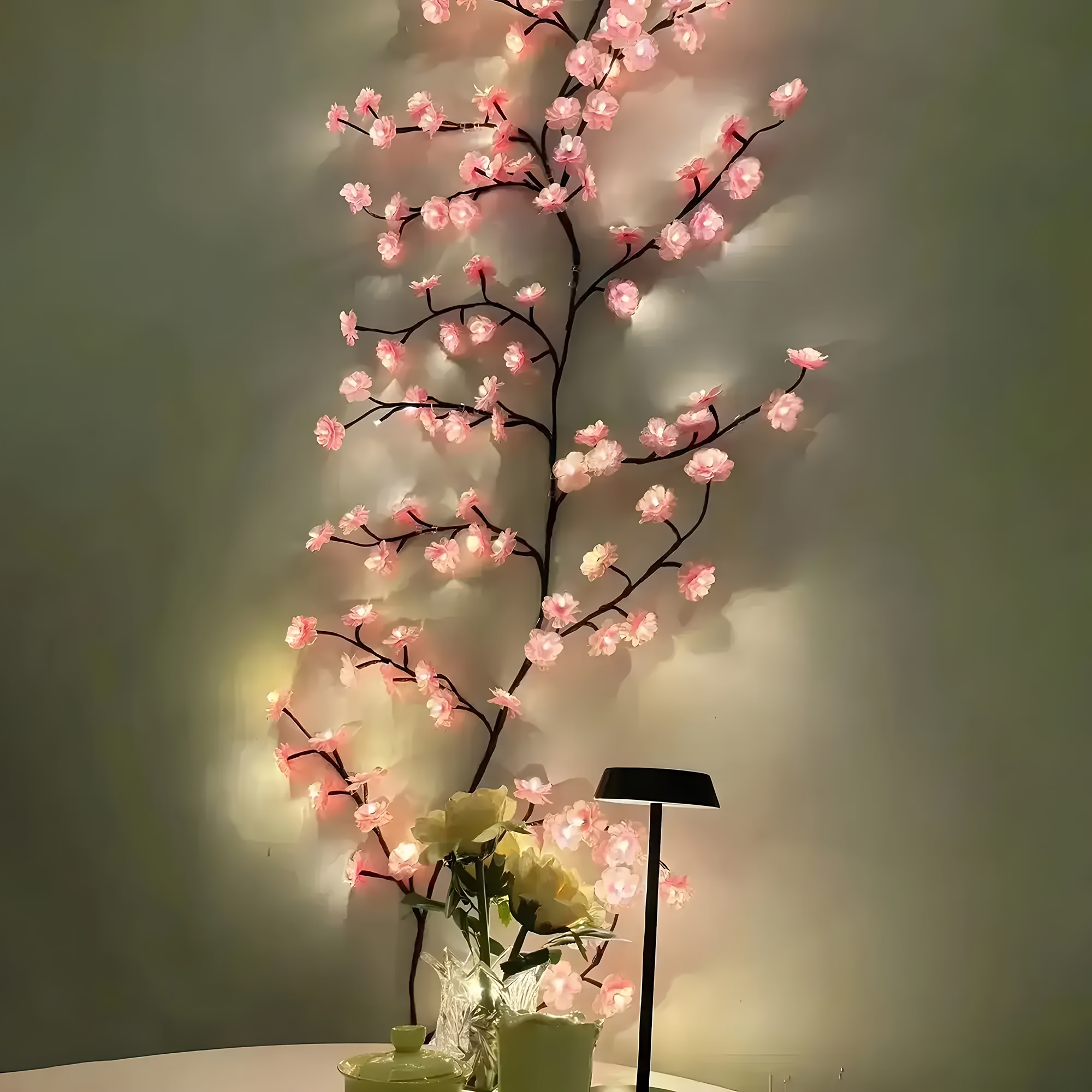 

Creative Cherry Tree Branches Rattan Lights Room Decorative Branch Lights Can Be Bent At Will Branch Tree Lights Ambient Light