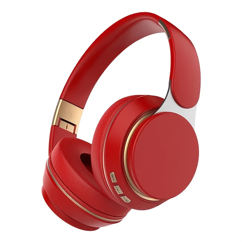 TEMU Over Ear Comfortable Foldable Headset With Built-in Microphone Ideal For School Tablet Mobile Travel Winter Gifts Quality