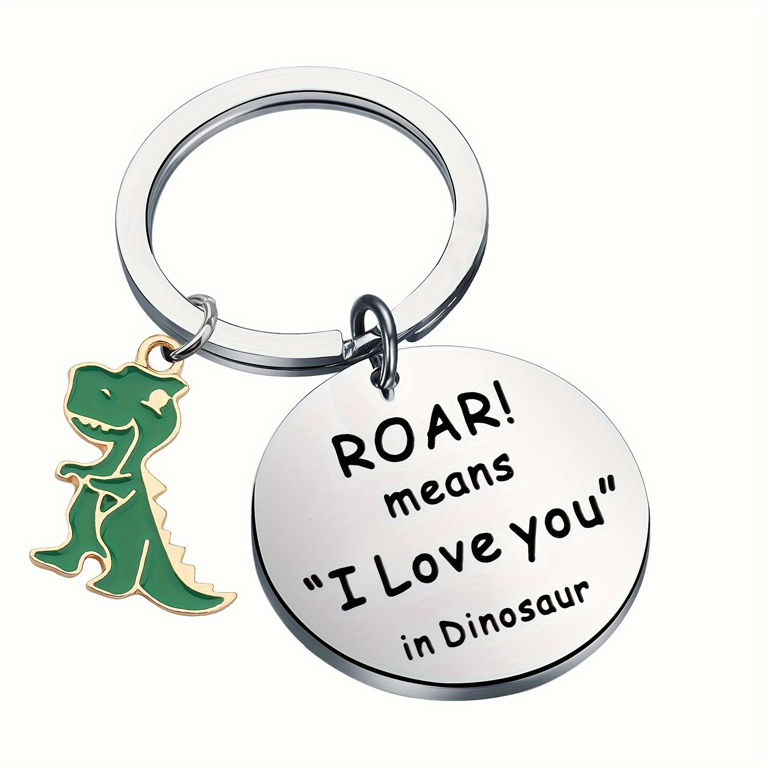 

Engraved Stainless Steel Keychain - ' , Metal