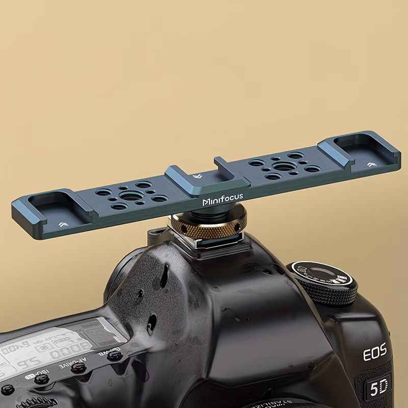 supporto per flash con attacco a , di prolunga 3-in-1 in di alluminio, realizzata in di alluminio, adatta per fotocamere /sony/nikon come adattatore universale per flash, compatibile con microfoni, luci led , per il vlogging Dettagli dell'articolo 5