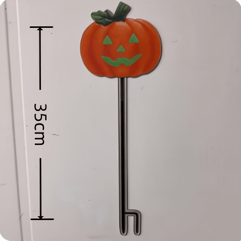 TEMU 【2d Flat】 [2d Flat] -dark Halloween Pumpkin Ground Plug, Jack-o'-lantern , Outdoor Lawn, Garden, Pathway Decoration, Halloween Party Scene