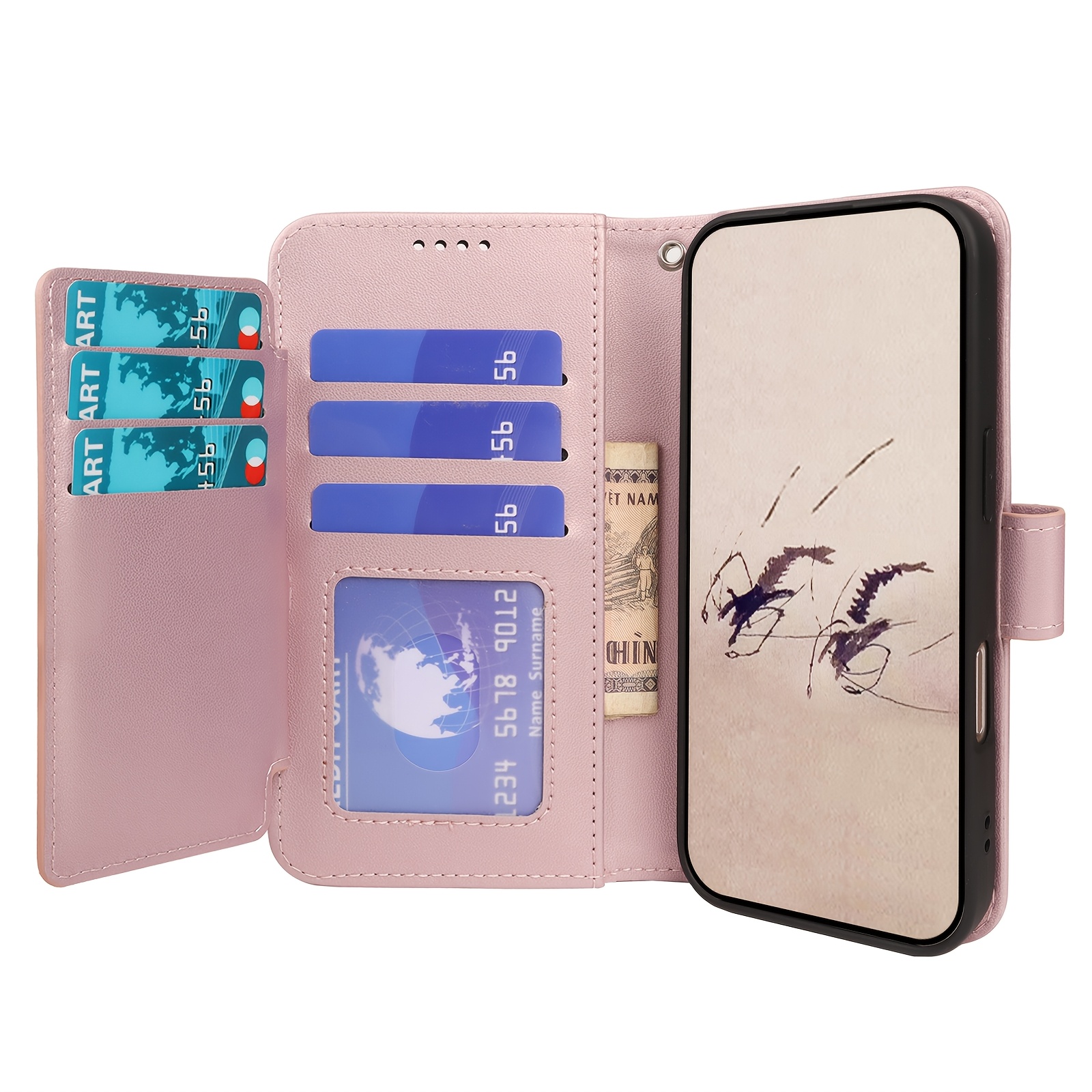 TEMU Phone Case: [for Wallet Case]suitable For Galaxy A37 5g Wallet Style Phone Case, With 9 Built-in Credit Card Slots And Holders, Long-lasting And