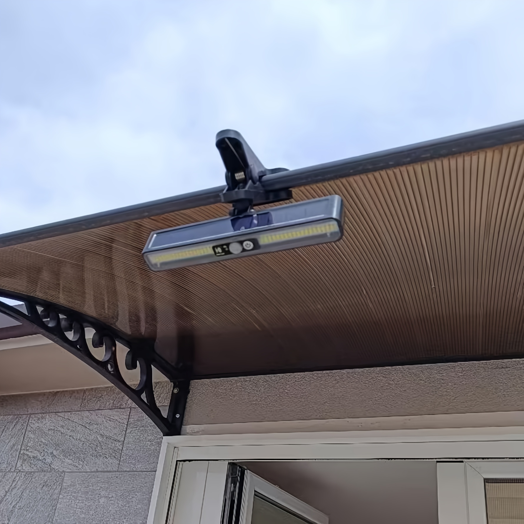 36 led 6500k clip on outdoor   light 1pc 3   of fence light   portable safety light suitable for courtyard  