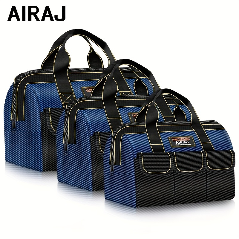 

3pcs Tool Storage Bag Multifunctional Oxford Cloth Large Capacity Wear-resistant Resistant Portable Electrician Bag