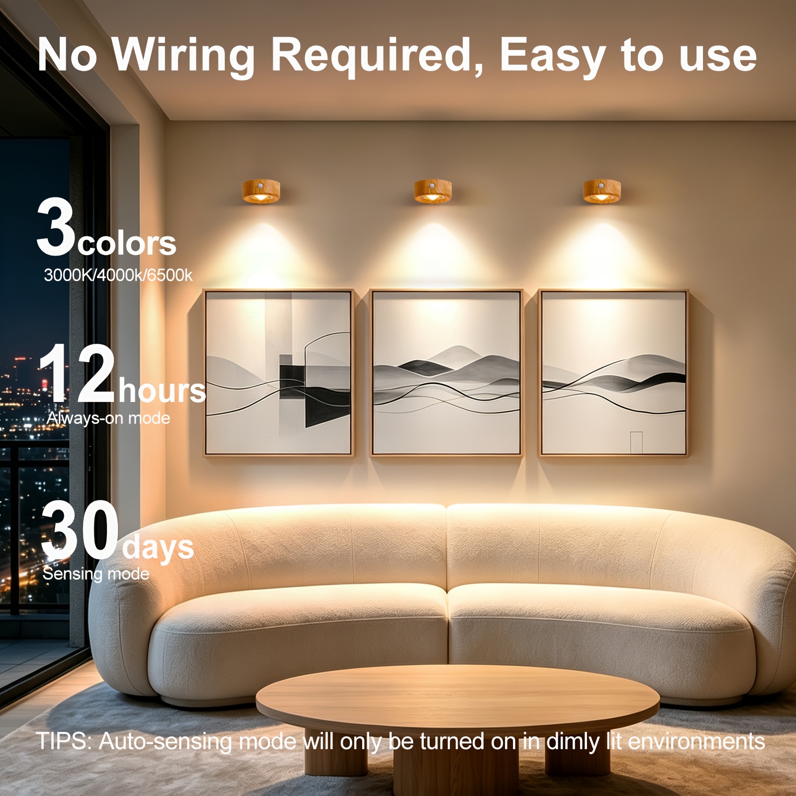 LED Smart Light with Motion Sensor and USB Charging