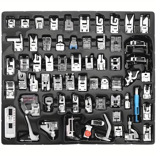 item picture 62pcs domestic sewing machine presser feet set multi functional presser set for singer brother for etc 62pcs