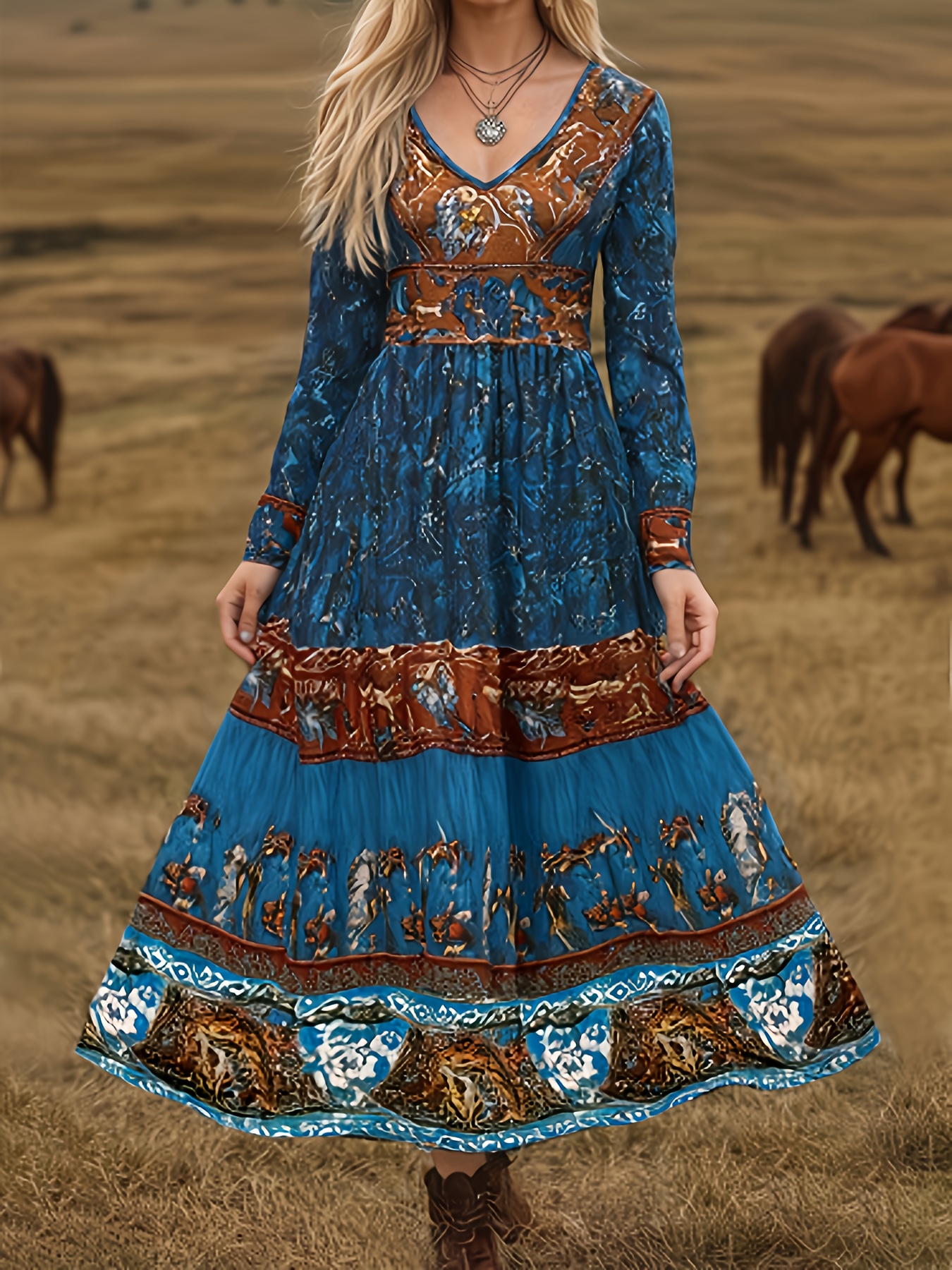 boho style dresses sold on Temu Australia