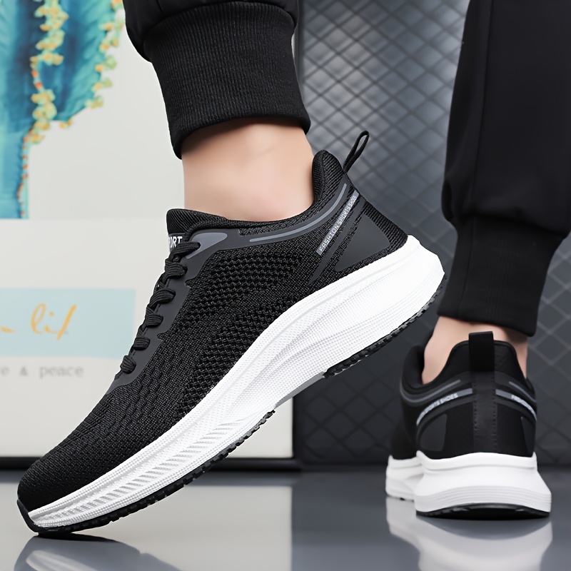 Men's Breathable Mesh Running Shoes - Lightweight Lace-Up Design with High-ity Cushioning Midsole and Durable Outsole, Offering Excellent Performance and All-Day Comfort for Long Runs and Daily Training, Suitable for 11 Festivals