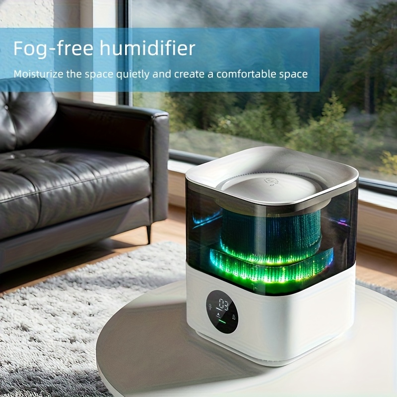 Dual-Function Air Purifier And Humidifier, Featuring Micro Mist Technology, a Touch Control Panel, And a Quiet Operation, Ideal for Use in Offices And Bedrooms