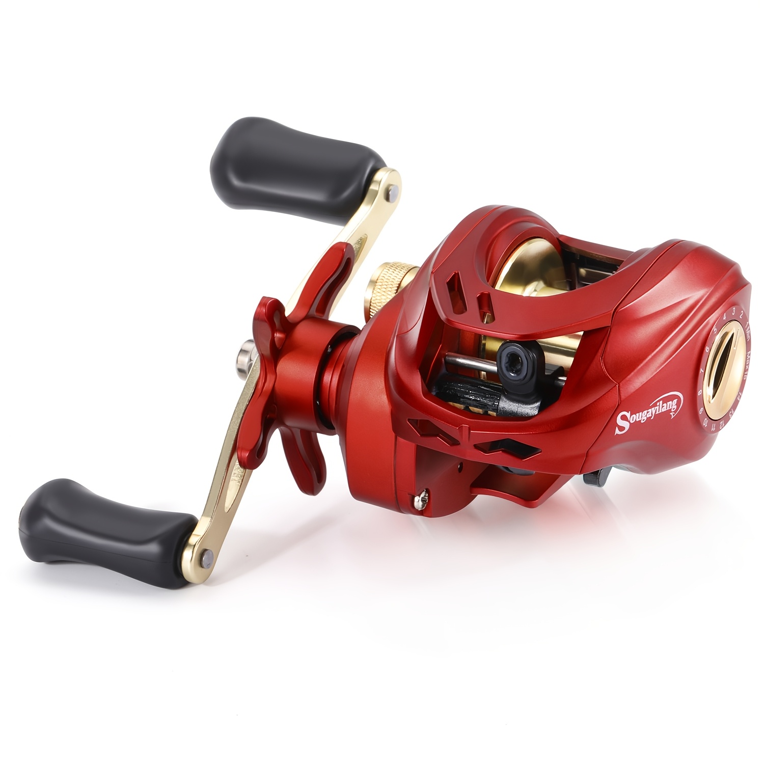 TEMU Sougayilang Baitcasting Fishing Reel, 7.2:1 Ratio, 18+ Bearing, Optional Casting Reel For Trout Pike Bass