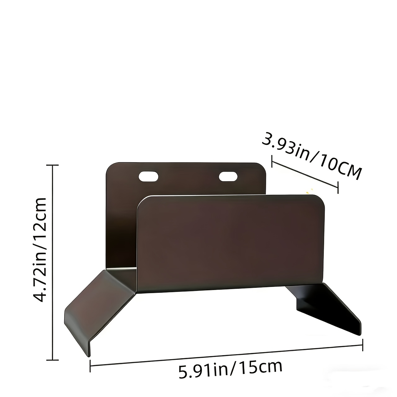 E-shop Robustes Metall Gartenlagerregal | Rostbeständiger Wandorganizer für Gärten und Garagen im Freien - Einfache Installation, Schwarz | Modernes