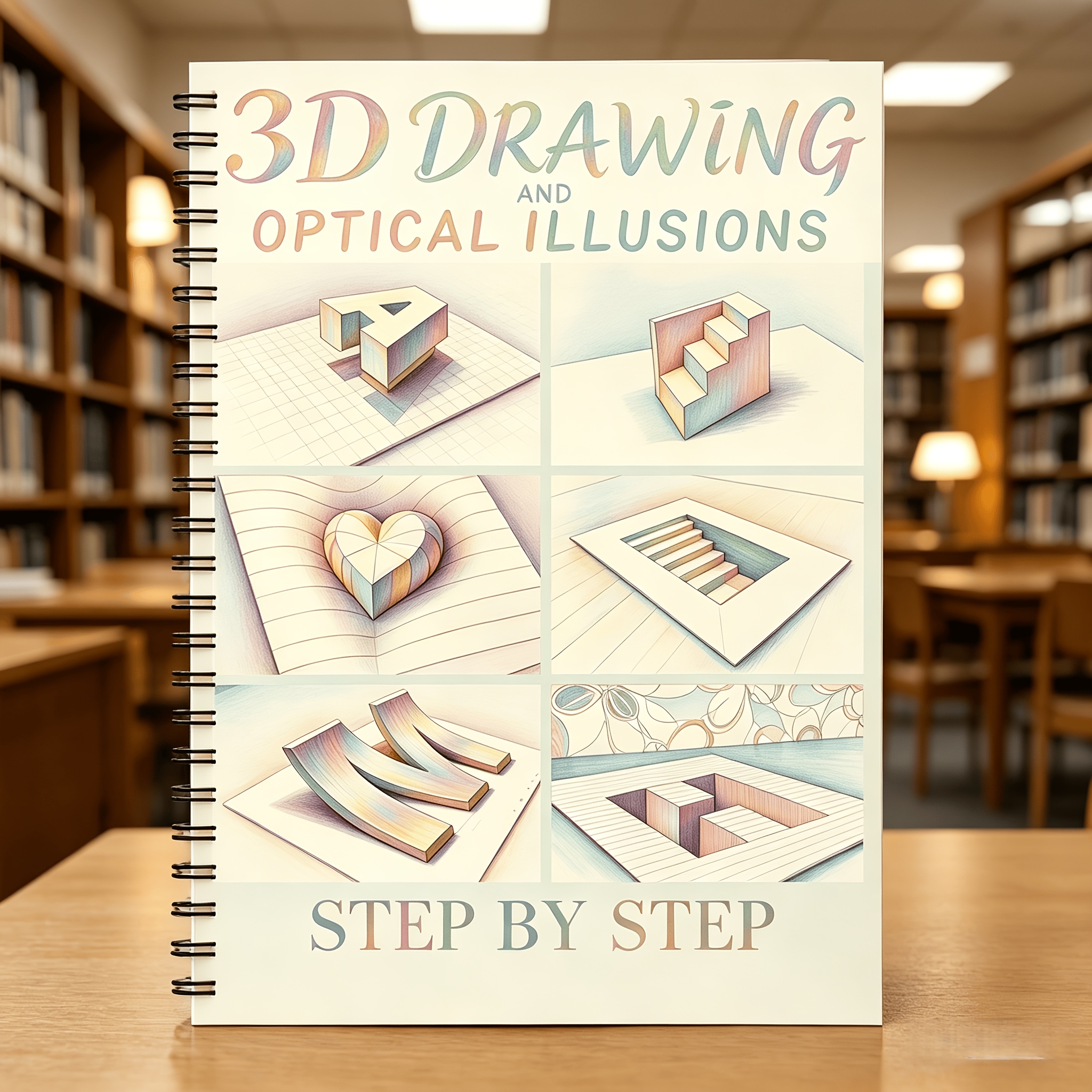 TEMU 'art d'illusion 3D par pour débutants : Apprenez les techniques de dessin en et de peinture anaglyphe adaptées aux débutants absolus, exercices