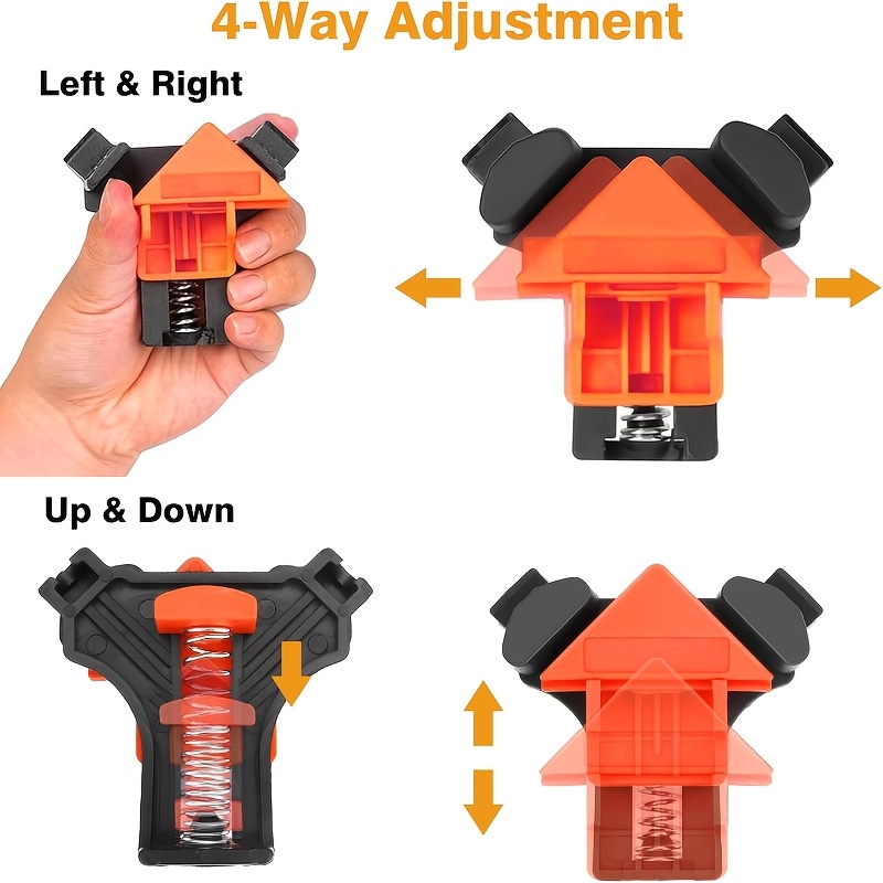 2pcs Woodworking Right Angle Clip Fixer for Picture Frames