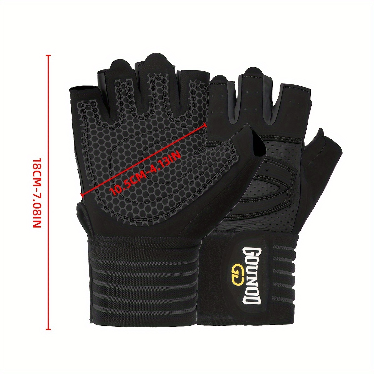TEMU Gounod 1 Pair Workout Gloves For Men Women, Weight Lifting Gloves With Grip, Lightweight Gym Gloves For Weightlifting, Cycling, Exercise, Training, Pull Ups, Fitness And Rowing.