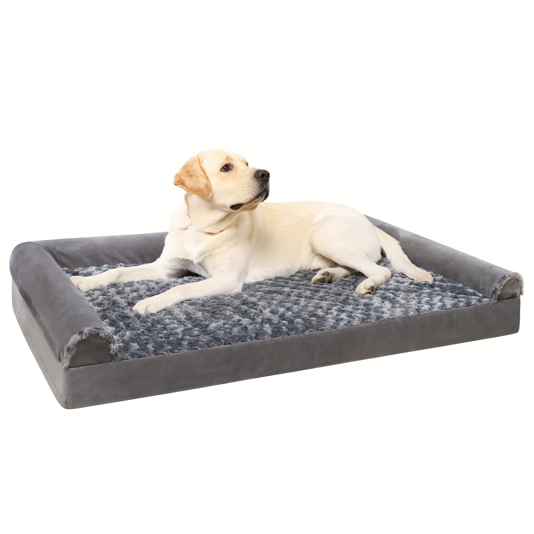 

Lits orthopédiques pour grands chiens, lit imperméable extra large pour chien avec housse amovible et lavable et fond antidérapant, tapis de lit pour animaux de compagnie