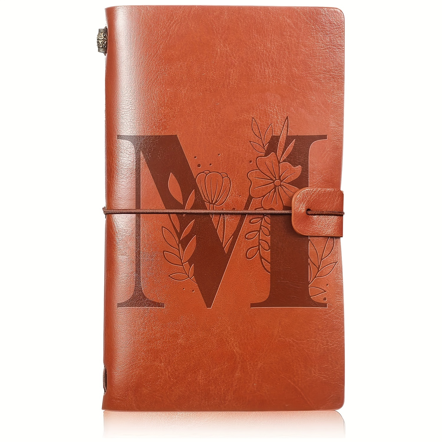 Image of Personalized Pu Leather Travel Journal With , Perfect As A Refillable Notebook For Men And Women. Ideal For Writing, , Or As A Gift For Weddings, Birthdays, And Christmas, Measuring 4.7 X 7.9 Inches