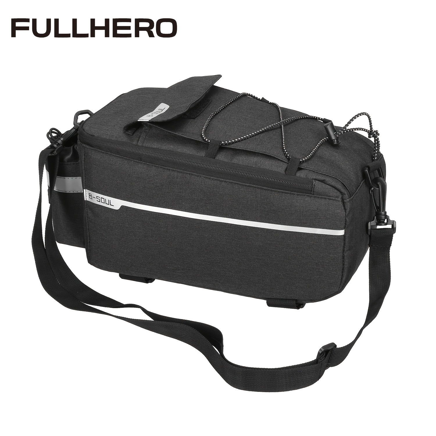 TEMU 1 stuks Mountainbike Achtertas Elektrische Achtertas Rek Tas Fietsuitrusting Zadeltas Accessoire Achterzak B-SOUL