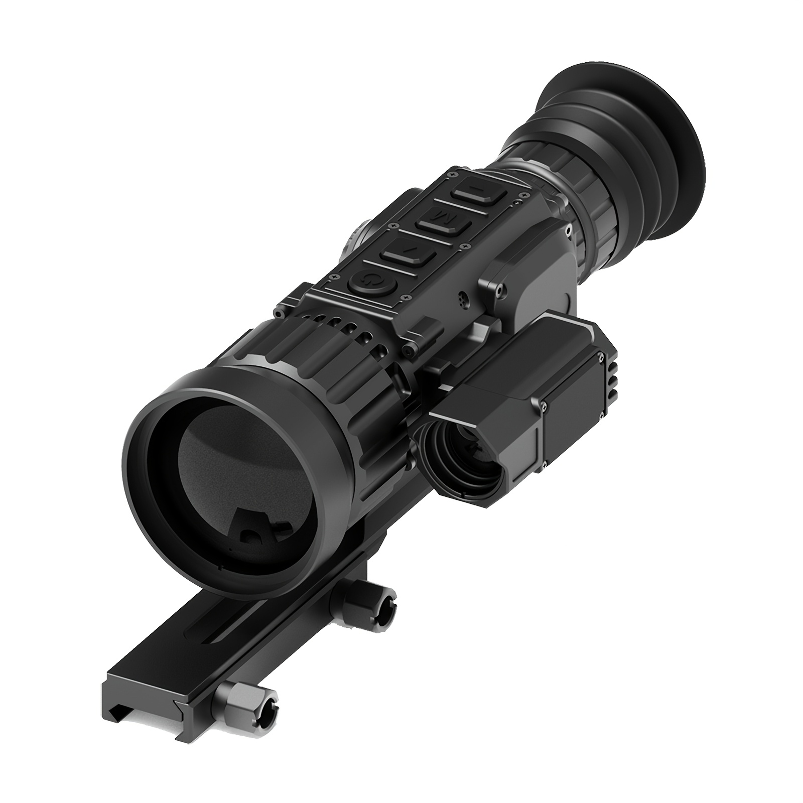 T GTGUARD 650L Thermal Imaging Sight with 1000-meter Ranging Capability, Digital Night Vision Hunting Scope with 64GB Built-in Storage, Crosshair Reticle, Zoom 4X, 0.39-inch Micro-OLED, 1080P HD Recording, for Night Versatile Hunting