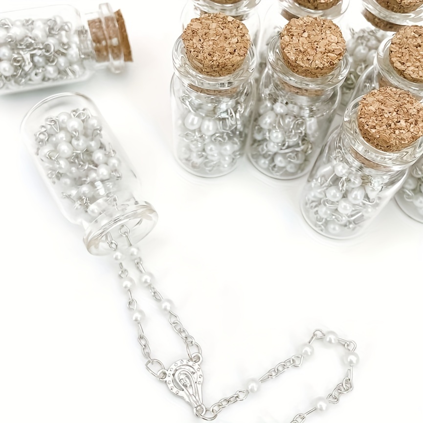 

Recuerdos De Bautizo Shower Favors Quiceanera/1st Communion Rosary Bottle