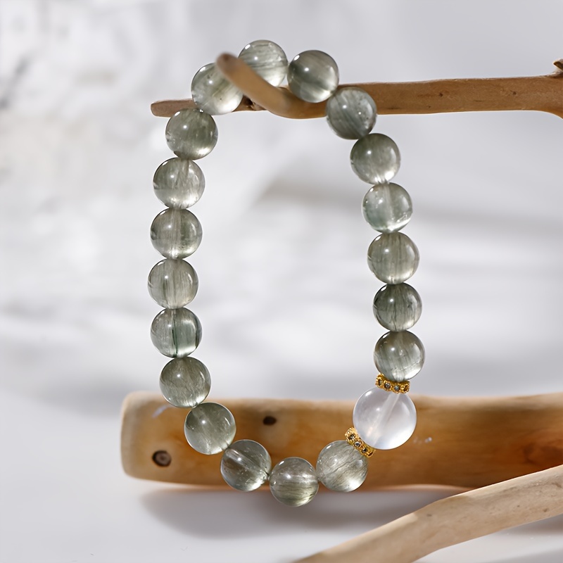 Green Crystal Bracelet with Moonstone And Crystal Beads