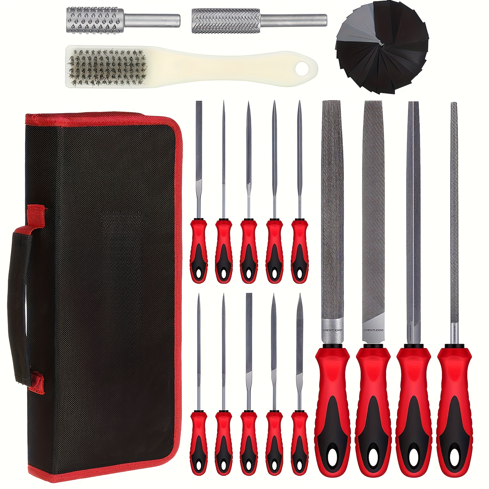 13  file set 12pcs needle file with cleaning brush high strength alloy steel precision   and engraving tools ergonomic grip durable for metal   and jewelry       raft needles and files