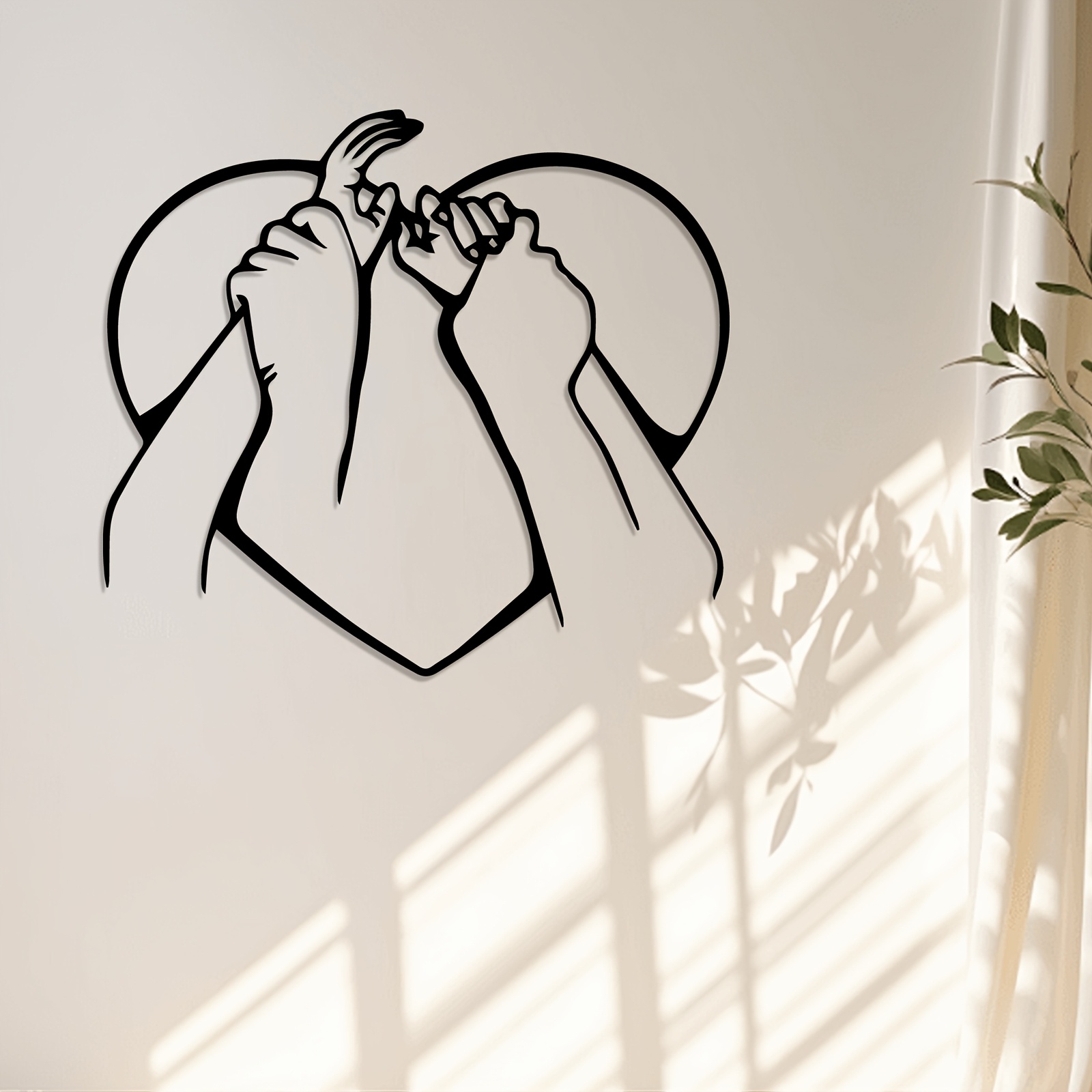 E-shop Retro Romantische Stück Hand Metall Wand Skulptur - Eisenkunst Zitternde Hände Statue, Geeignet für Hochzeit, Valentinstagsgeschenk, Jahrestag