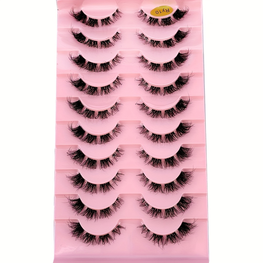 Image of Pairs Of Mink Eyelashes Invisible Strap Fairy Eyelashes Extended Natural False Eyelashes 3d False Eyelashes Fluffy Mink False Eyelashes