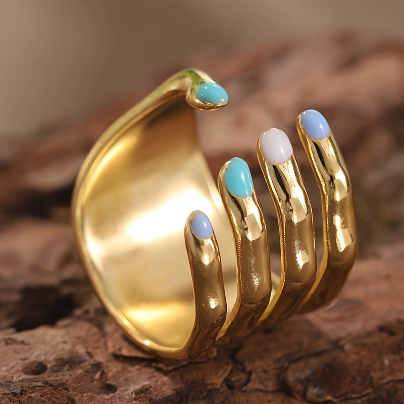Stainless Steel Creative Ring for Women&rsquo;s French Parties