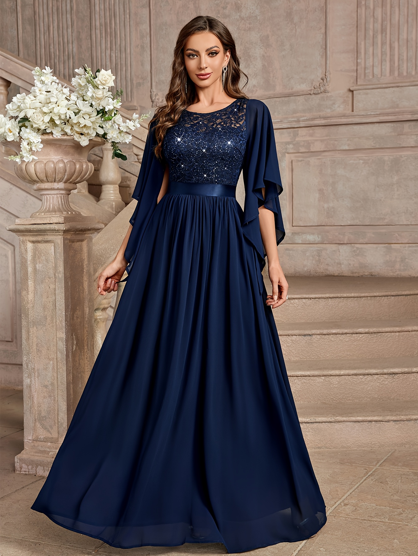 【n.さま】 ritsuko karita formal cape dress 0a2d21bb-4d11-46c7-9613-