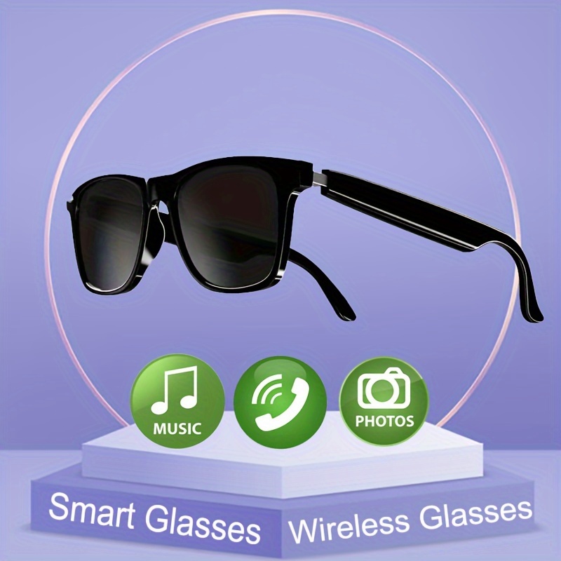 

Music For Men And Women, Fashion For Unisex, Smart With 2 Audio Speakers, Polarized For Driving, Multifunctional For Sports And Birthday Gifts, Long- Battery, Fast Charging Smart Sunglass