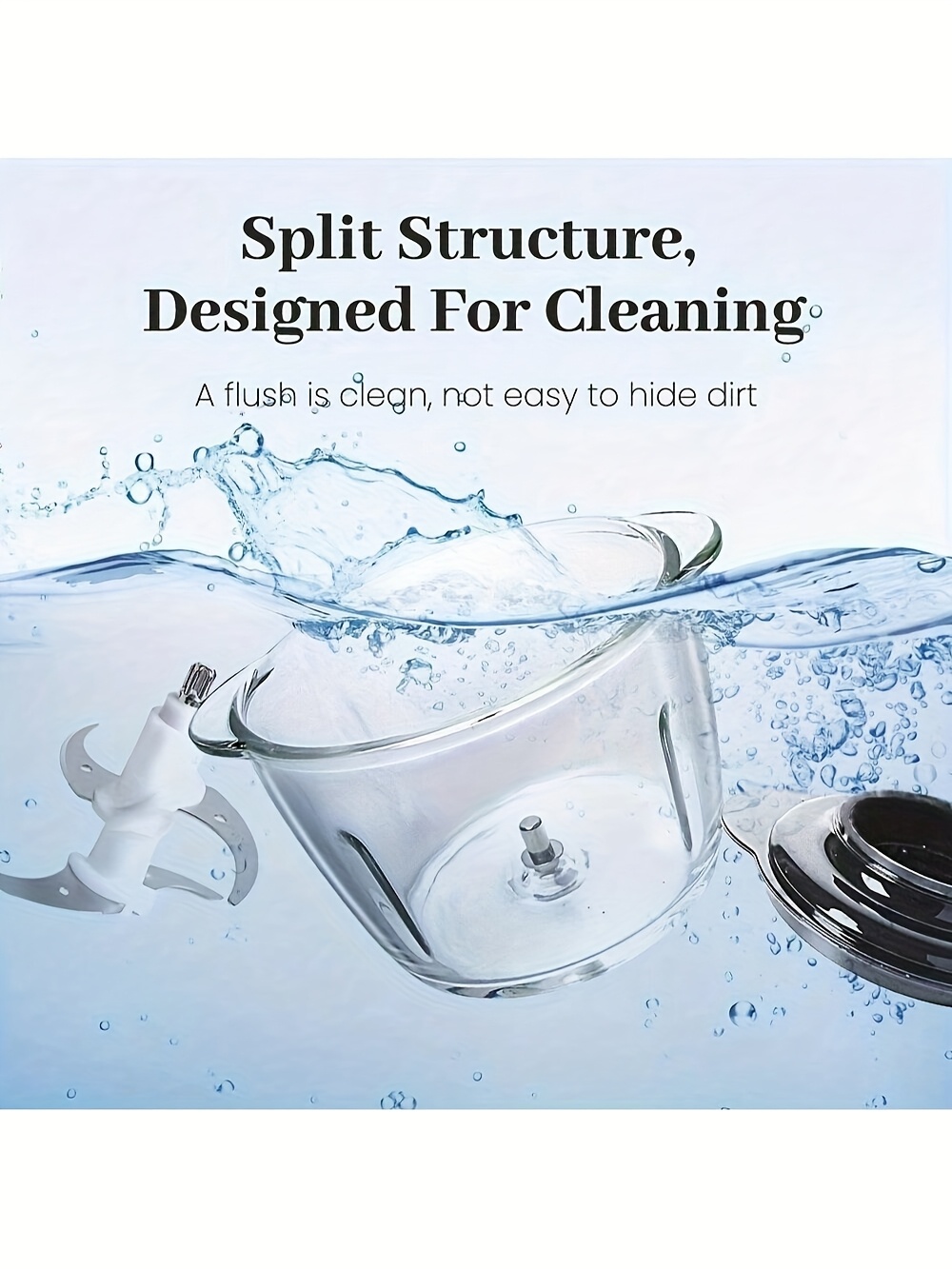 household 815 series electric food chopper food processor 8 cup food processor 1 2 liter bowl meat grinder suitable for meat vegetables fruits and nuts pure copper motor unit and 4 double layer sharp   300 watts Product details 5