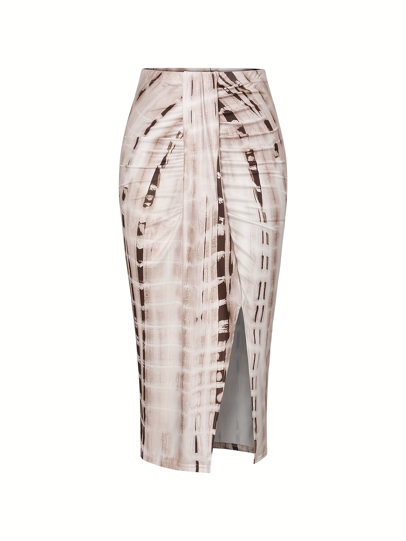 womens fit a line tie dye bow print skirt side Temu