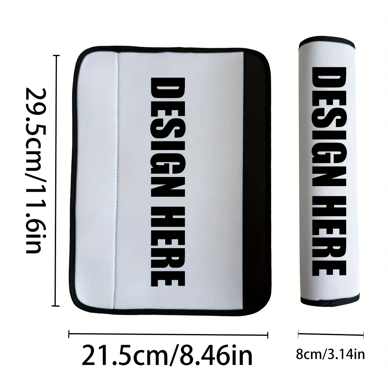 TEMU Customized Car Seat Belt Shoulder Pads, Personalized Custom Gifts For Private Car Seat Belts, Suitable For Car Models, Printing, Custom Birthday